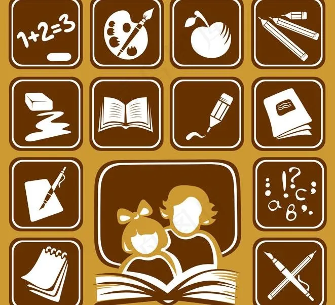 学习主题矢量素材图片eps,ai矢量模版下载