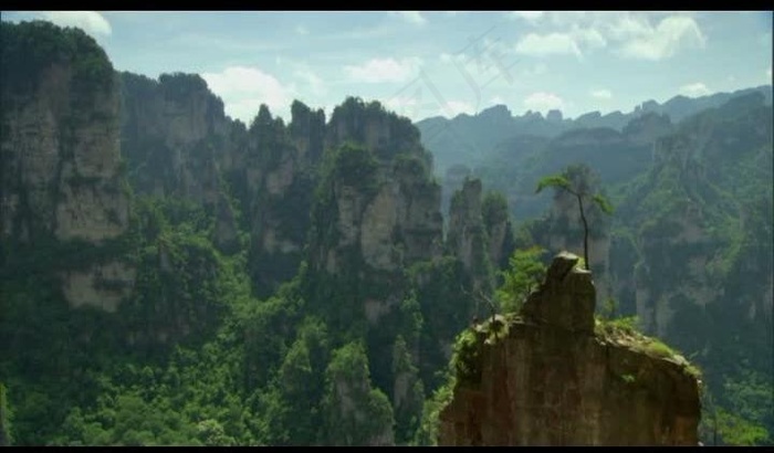 山水风景画视频素材图片