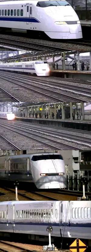 高清实拍高速铁路火车视频