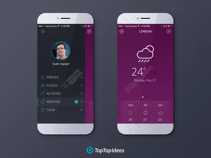 天气APP界面 天气APP界面