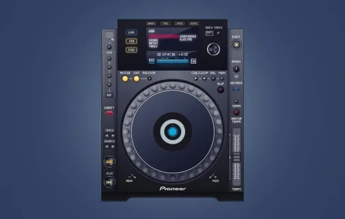 DJ调音台界面PSD分层下载