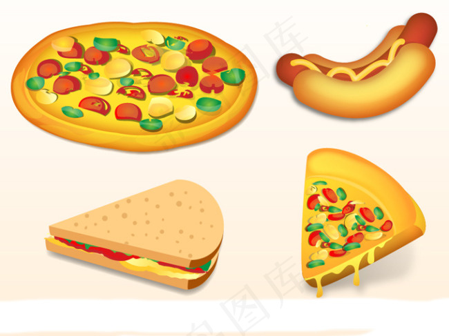 披萨热狗三明治