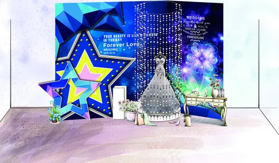 钻石星空迎宾区效果图