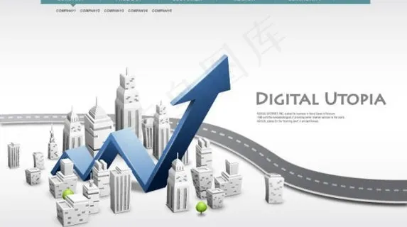 商务网络信息背景设计矢量素材三