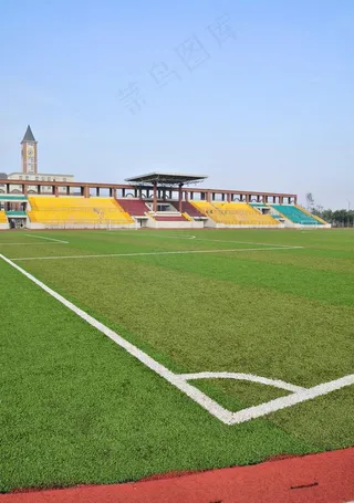 足球场一角图片
