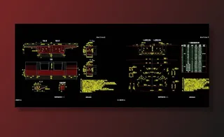 端横梁钢筋构造cad图素材