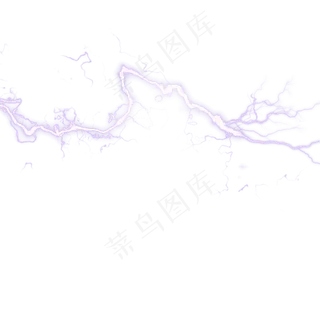 紫色雷电光环闪电元素