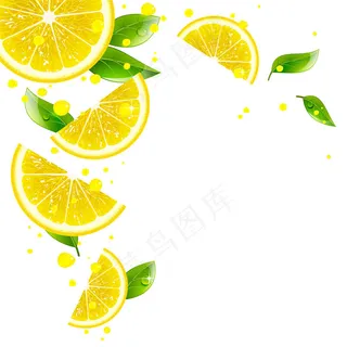 柠檬片背景图片 柠檬片背景图片