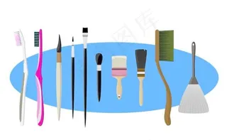 各种刷子和牙刷