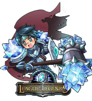 英雄联盟宝石骑士人物抠图素材Q版T...