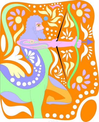 创意艺术图腾十二星座矢量素材