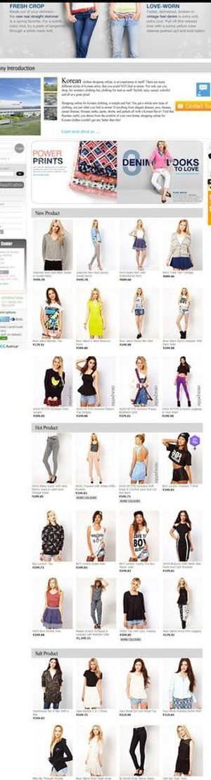 服装网网页设计图片