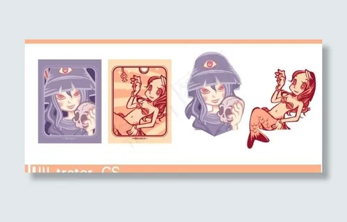 鬼魅卡通动漫矢量图