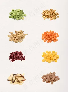 五谷杂粮实物PNG设计元素
