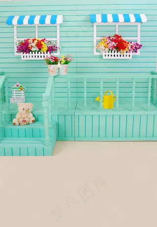 小熊家园儿童背景大图