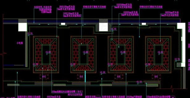 桑拿区 休息大厅天花图