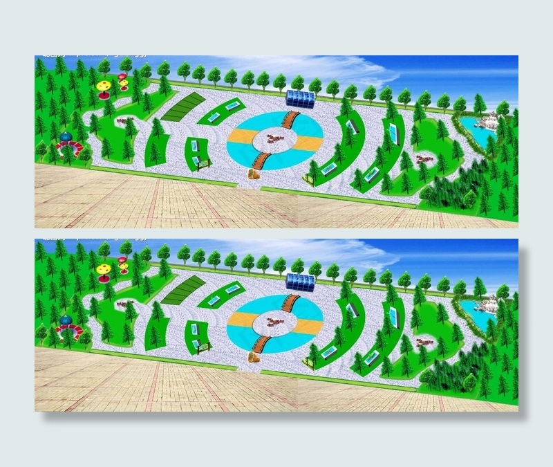 园林景观设计图片(5906X2446(DPI:300))psd模版下载