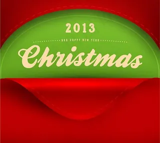 圣诞节贺卡主题矢量素材二