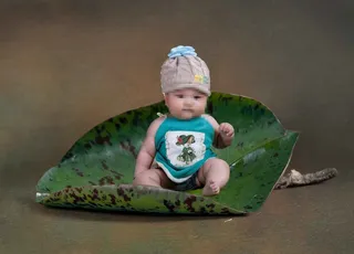 高清影楼宝宝成长3D抠图模板