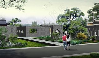 公园效果图图片