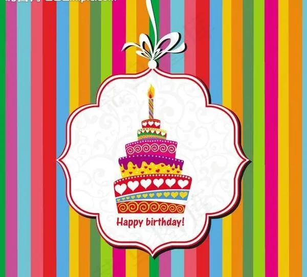 生日庆祝图片eps,ai矢量模版下载