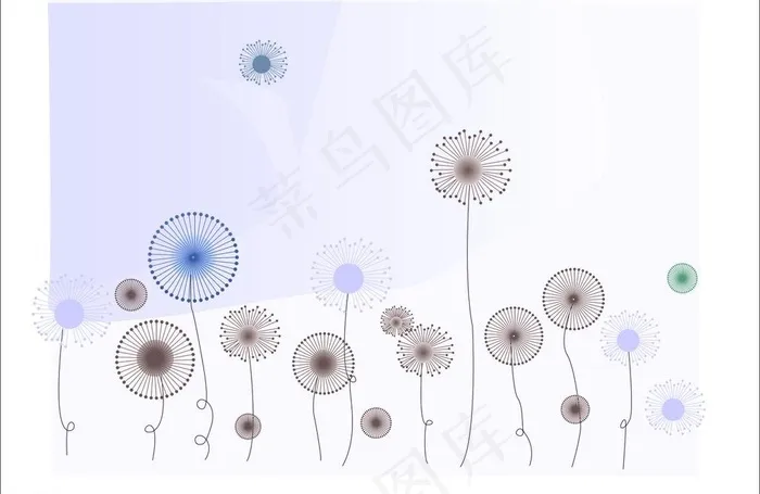 蒲公英卡通矢量cdr图片cdr矢量模版下载