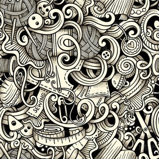 精美手绘花纹底纹背景矢量素材