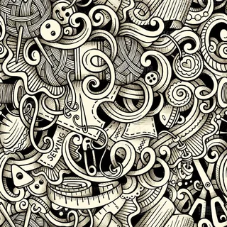 精美手绘花纹底纹背景矢量素材