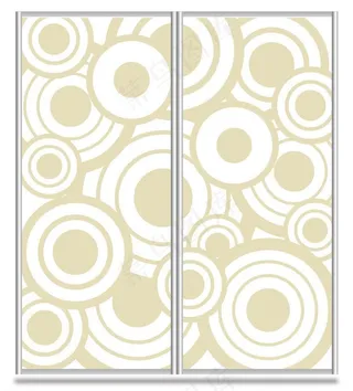 简约抽象移门图案