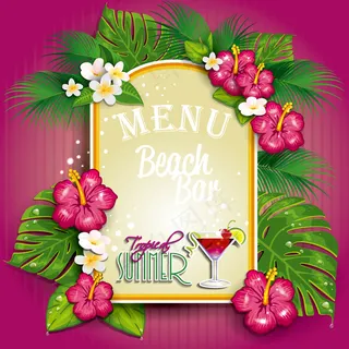 花卉装饰酒水单