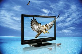 金雕展翅液晶显示器广告PSD分层模...