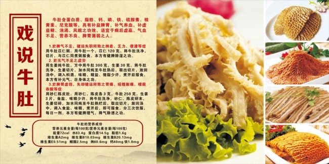 牛肚简介cdr矢量模版下载