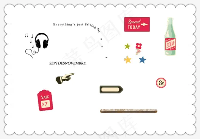 欧美剪贴png素材