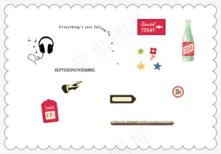 欧美剪贴png素材