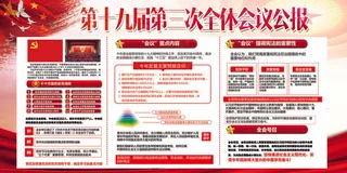 十九大第三次全体会议报告素材展板