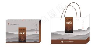 茶叶包装 (效果图与展开图)图片