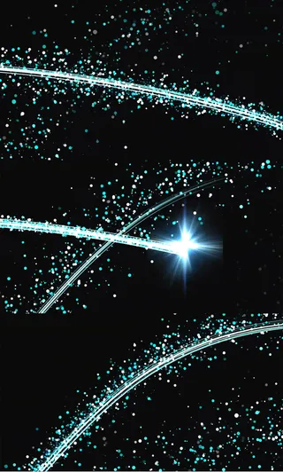 超高清划屏光线粒子视频素材