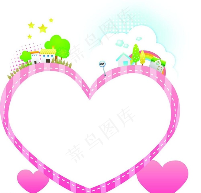 卡通心形图片