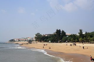 厦门书法家广场的海滩图片