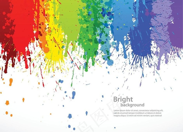 彩虹背景绚丽彩色壁纸图片