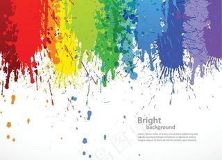 彩虹背景绚丽彩色壁纸图片