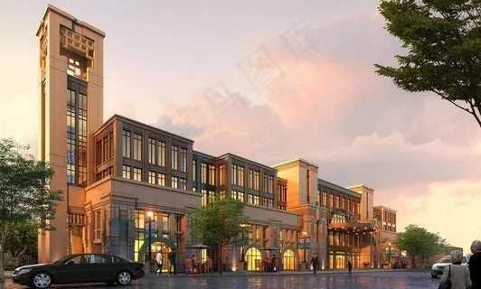 花园洋洋房配套商业图片