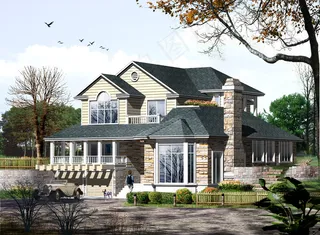 别墅效果图图片