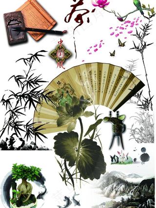 唯美中国风元素图片