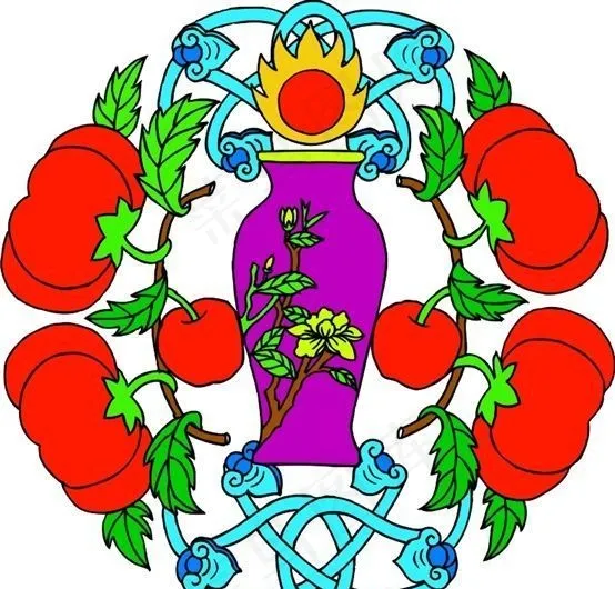 吉祥图案 中华传统图案 动物装饰图案 矢量素材 CDR格式_0083cdr矢量模版下载