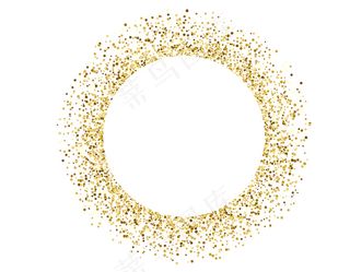 卡通黄色渐变圆圈元素