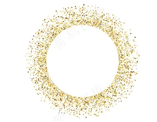 卡通黄色渐变圆圈元素