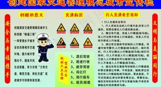 交通管理模范宣传栏图片