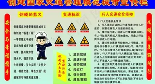 交通管理模范宣传栏图片