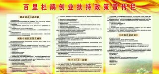 创业政策宣传栏